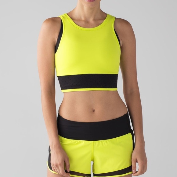 Lululemon Mind Over Miles Crop Top - Picture 1 of 6